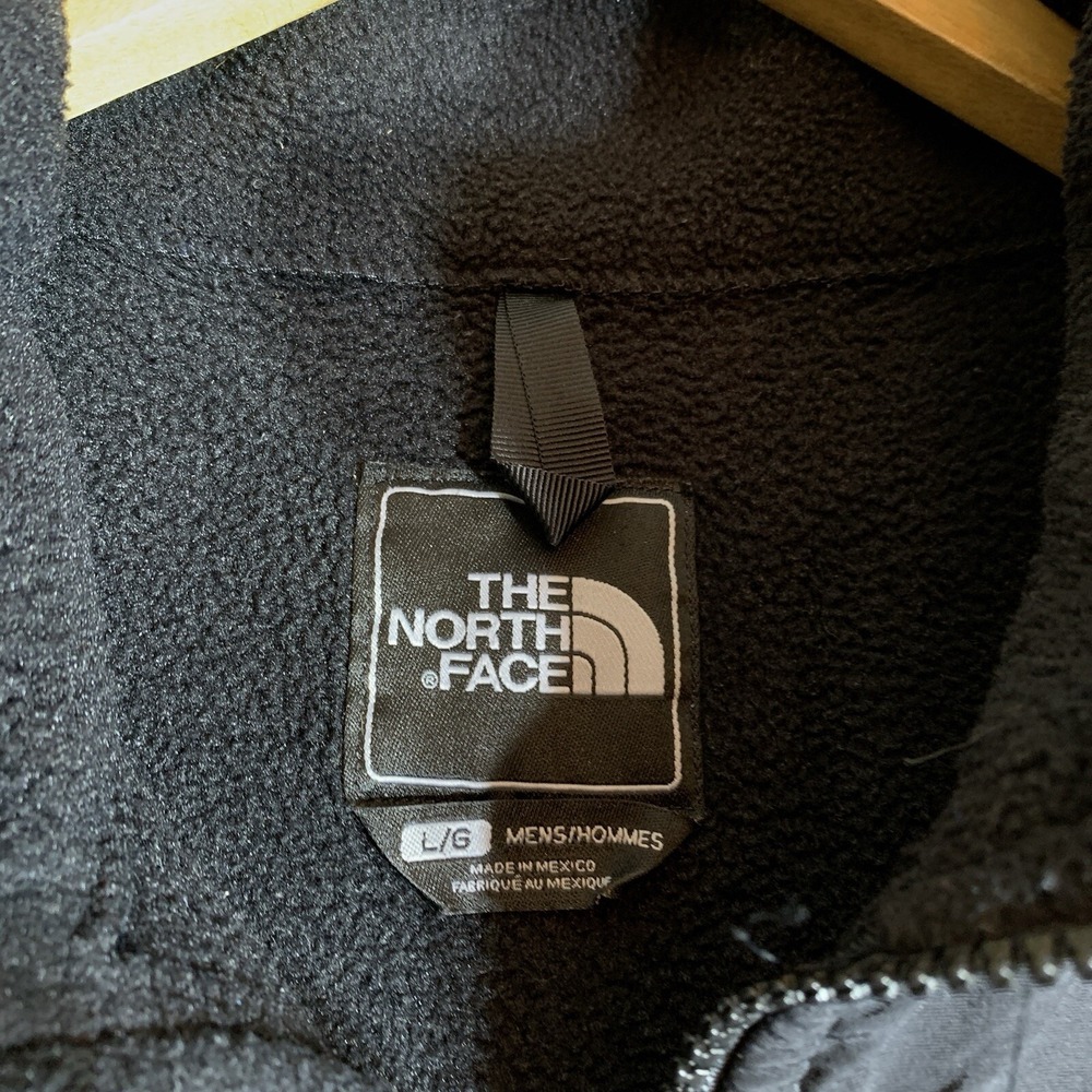 Vintage The North Face Sweater Large Black Long Sleeve Men's Zip Up Denali - Picture 10 of 15